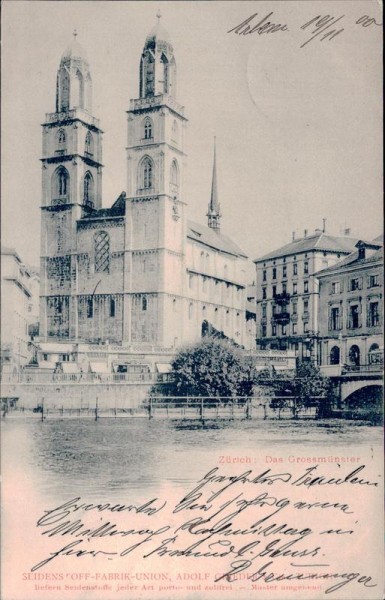 Grossmünster (Zürich) Vorderseite