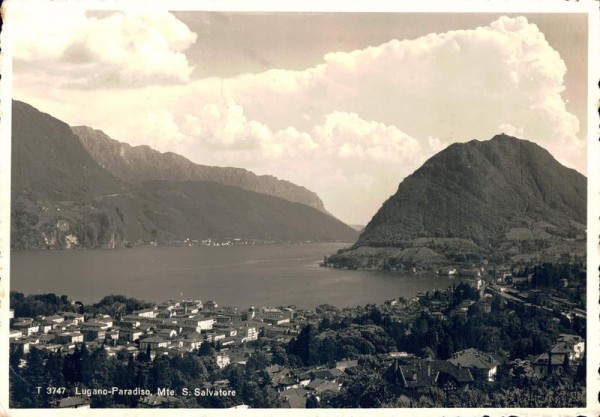 Lugano-Paradiso. Monte San Salvatore. 1938 Vorderseite