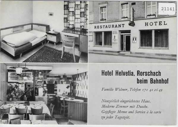 Hotel Helvetia Rorschach beim Bahnhof