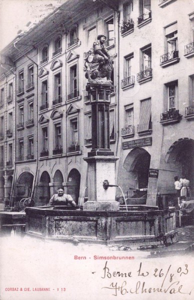 Bern - Simsonbrunnen