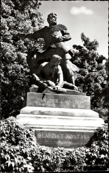 Chur. Fontana-Denkmal Vorderseite