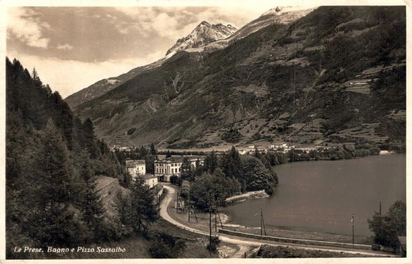 Le Prese. Bagno e Pizzo Sassalbo. 1934 Vorderseite