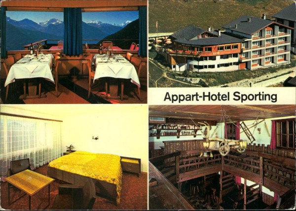 Riederalp, Appart-Hotel Sporting Vorderseite