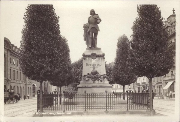 Bubenbergdenkmal, Bern Vorderseite
