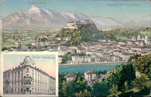 Salzburg mit Untersberg Vorderseite