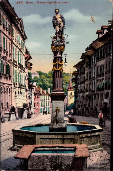 Bern, Gerechtigkeitsbrunnen Vorderseite