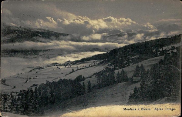 Sierre, Montana Vorderseite