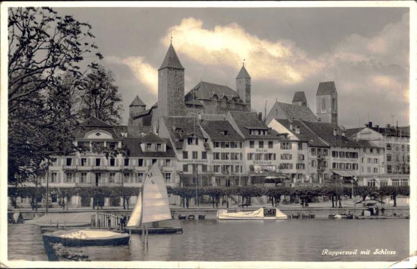 Rapperswil mit Schloss  Vorderseite