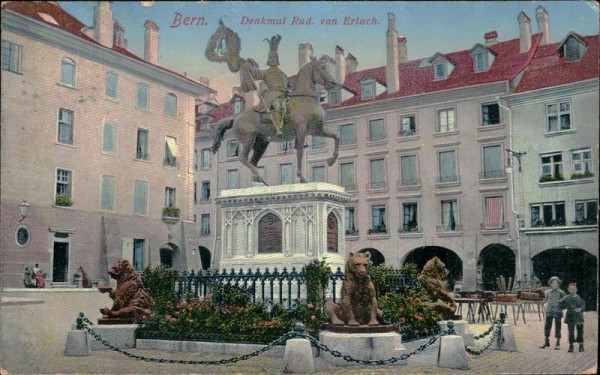 Bern. Denkmal Rud. von Erlach Vorderseite