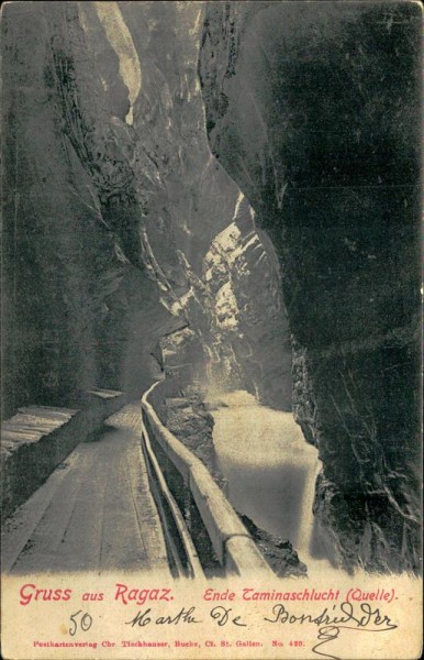 Gruss aus Bad Ragaz Vorderseite