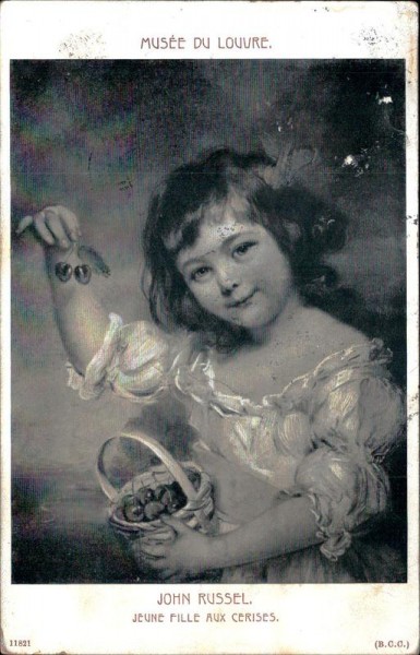 John Russel Jeune Fille aux Cerises - Musée du Louvre Vorderseite