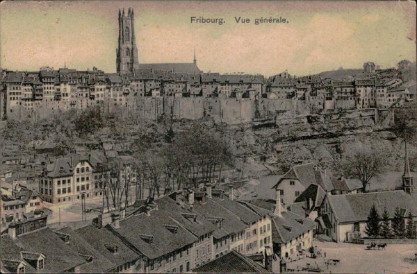 Fribourg. Vue générale. Vorderseite