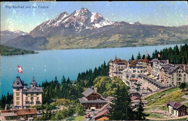 Rigi Kaltbad und der Pilatus Vorderseite