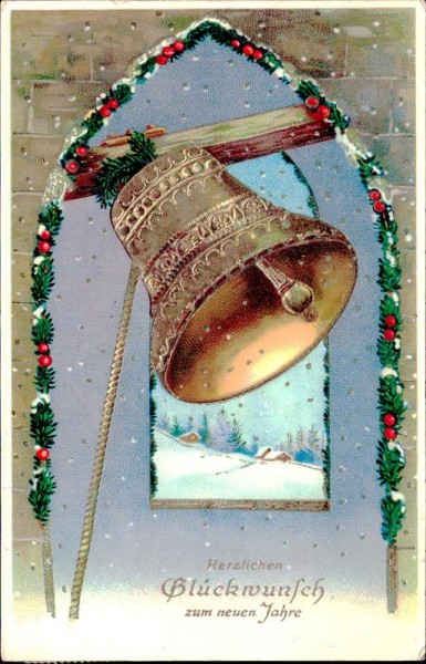 Herzlichen Glückwunsch zum Neuen Jahre Vorderseite