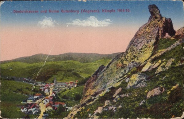 Diedolshausen und Ruine Gutenburg, Vogesen