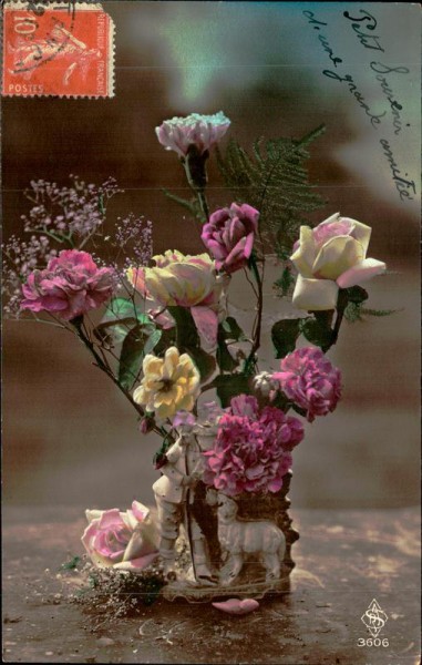 Blumenstraus in Vase Vorderseite