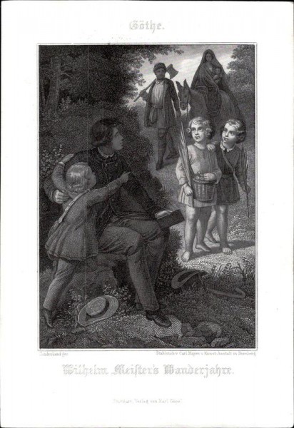 Göthe, Wilhelm's Meisters Wanderjahre Vorderseite