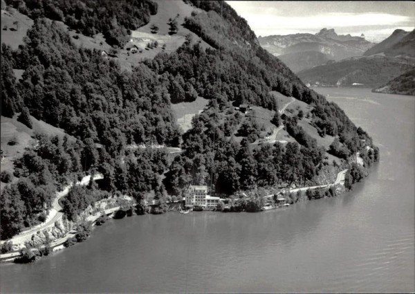 Gersau, Hotel Seehof-Du Lac, Flugaufnahme Vorderseite