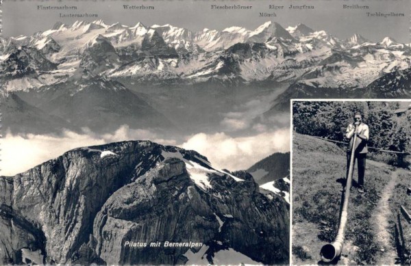 Pilatus mit Berneralpen Vorderseite