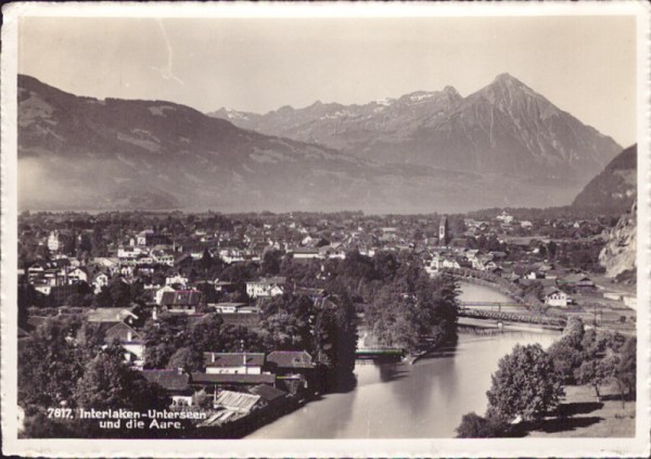 Interlaken-Unterseen und die Aare