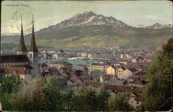 Luzern mit Pilatus Vorderseite