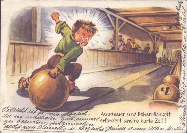Ausdauer und Beharrlichkeit... Vorderseite