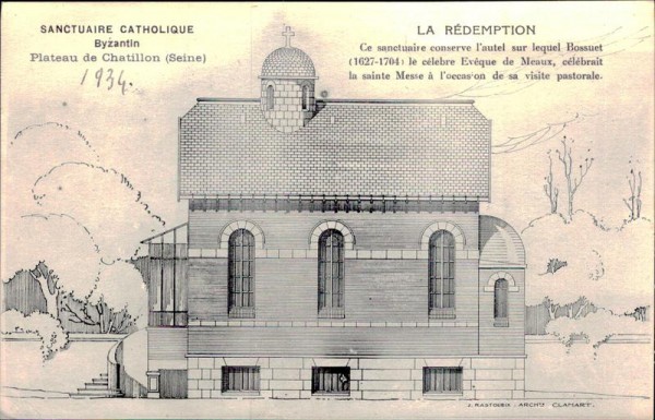 Sanctuaire Catholique Byzantin, Plateau de Chatillon Vorderseite