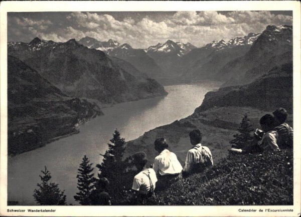 Schweizer Wanderkalender, Am Vierwaldstättersee Vorderseite