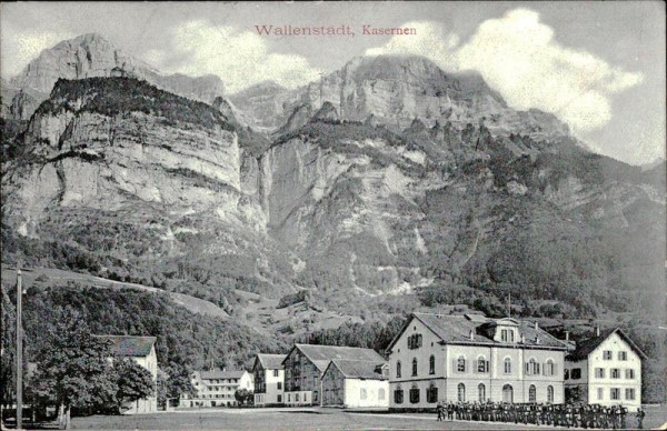 Wallenstadt, Kasernen Vorderseite