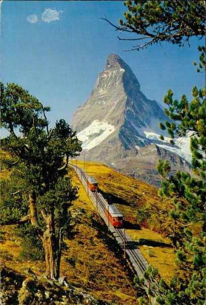 Zermatt, Matterhorn, Gornergratbahn Vorderseite