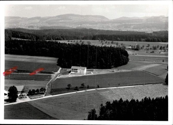 Gossau, Ober-Ottikon, Altersheim Stiftung Grüneck, Flugaufnahme Vorderseite