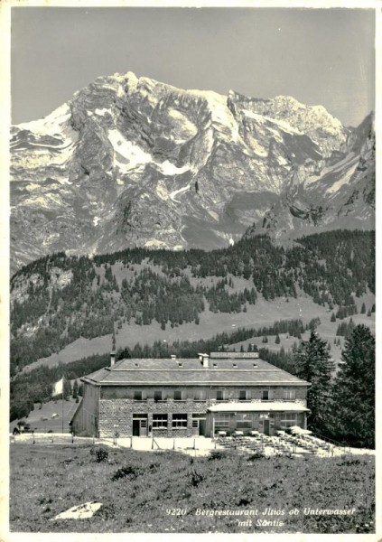 Unterwasser, Bergrestaurant Iltios Vorderseite