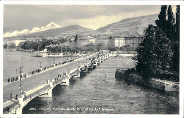 Genève. Pont du Mont-Blanc  Vorderseite