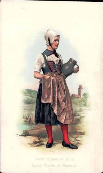 Zürich, Knonauer Amt, Tracht Vorderseite