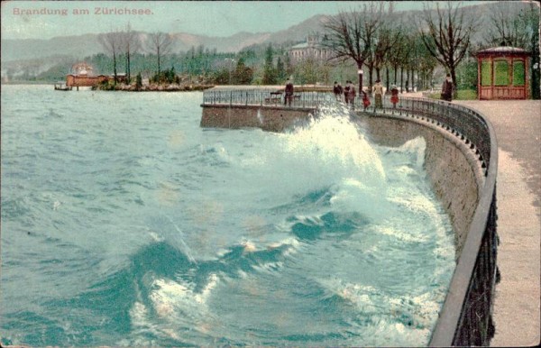 Brandung am Zürichsee Vorderseite
