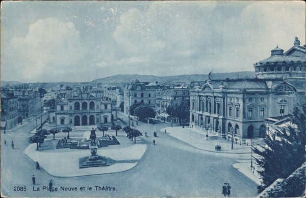 La Place Neuve et le Théatre, Genève