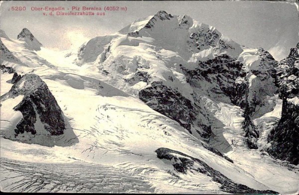 Ober-Engadin - Piz Bernina (4052 m) Vorderseite