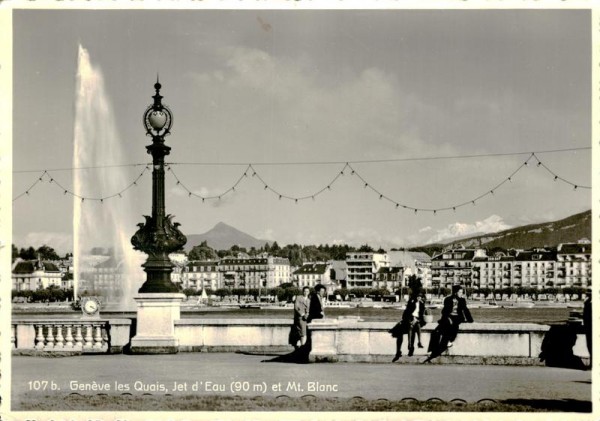 Genève les Quais, Jet d'Eau et Mt. Blanc Vorderseite