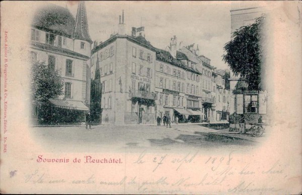 Souvenir de Neuchâtel Vorderseite
