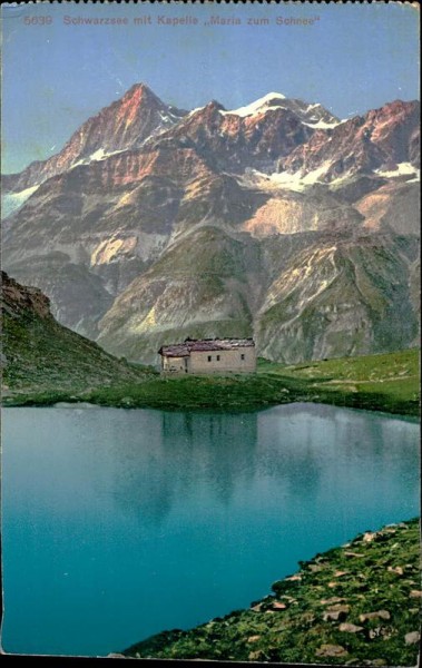 Schwarzsee mit Kapelle ,,Maria zum Schnee'' Vorderseite