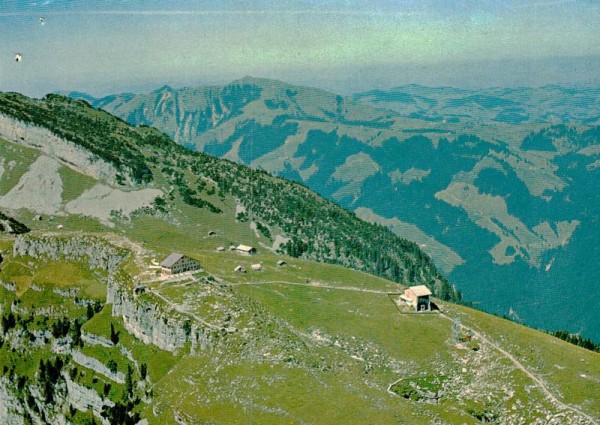 Berggasthaus Ebenalp AI - Flugaufnahmen Vorderseite