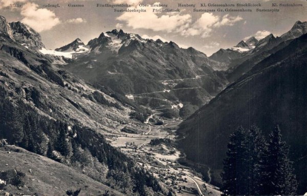 Gadmen m. Wendengletscher u. Sustenstrasse Vorderseite