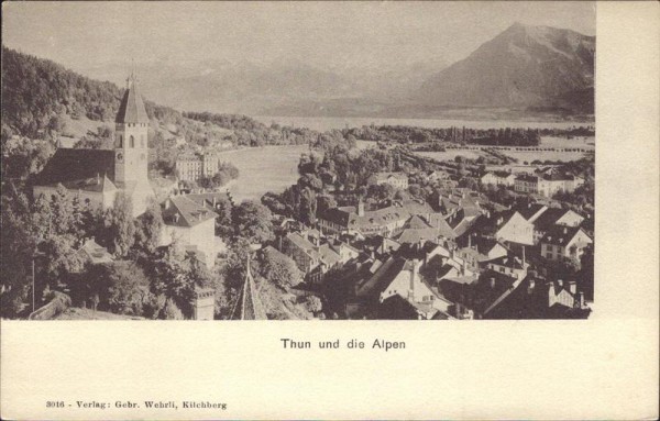 Thun und die Alpen Vorderseite