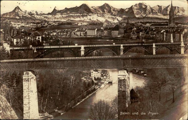 Bern und die Alpen Vorderseite