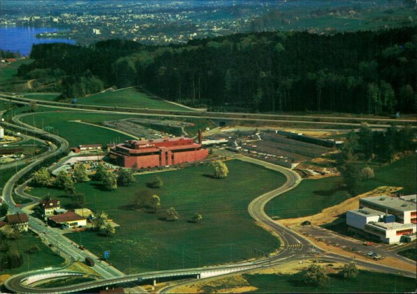 Pfäffikon, Seedamm-Center, Flugaufnahme Vorderseite