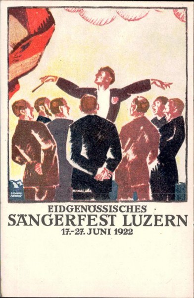 Luzern, Eidg. Sängerfest 1922 Vorderseite