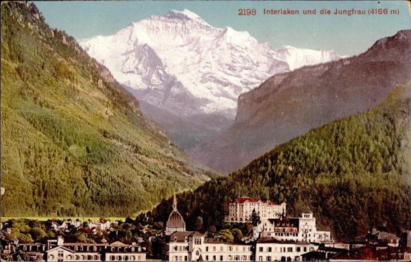 Interlaken und die Jungfrau Vorderseite