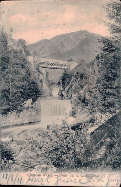 Chateau d'Oex - Pont de la Chaudanne Vorderseite