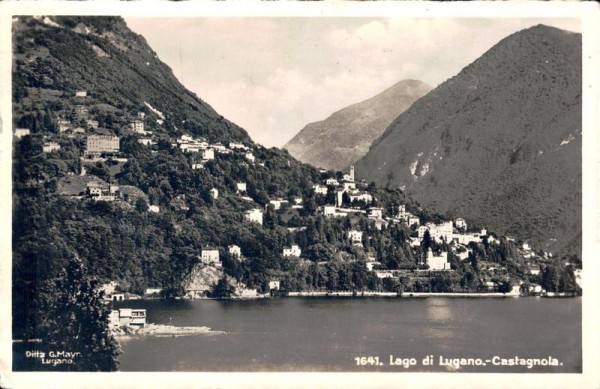 Lago di Lugano. - Castagnola Vorderseite