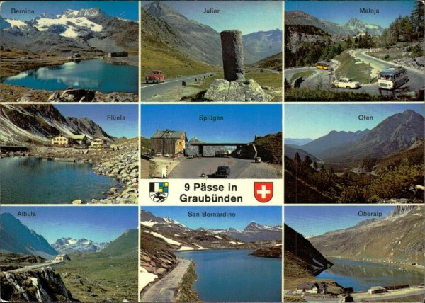 9 Pässe in Graubünden Vorderseite